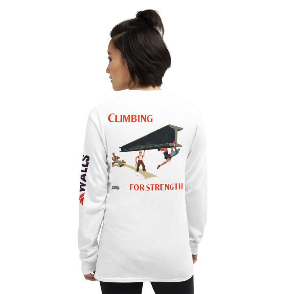 Awesome Walls - Climbing For Strength Men’s Long Sleeve Shirt - Image 2